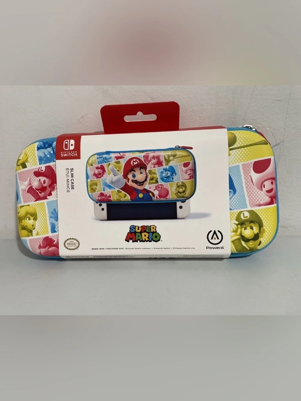 Power Slim Case For Nintendo Switch Mushroom Kingdom Reel